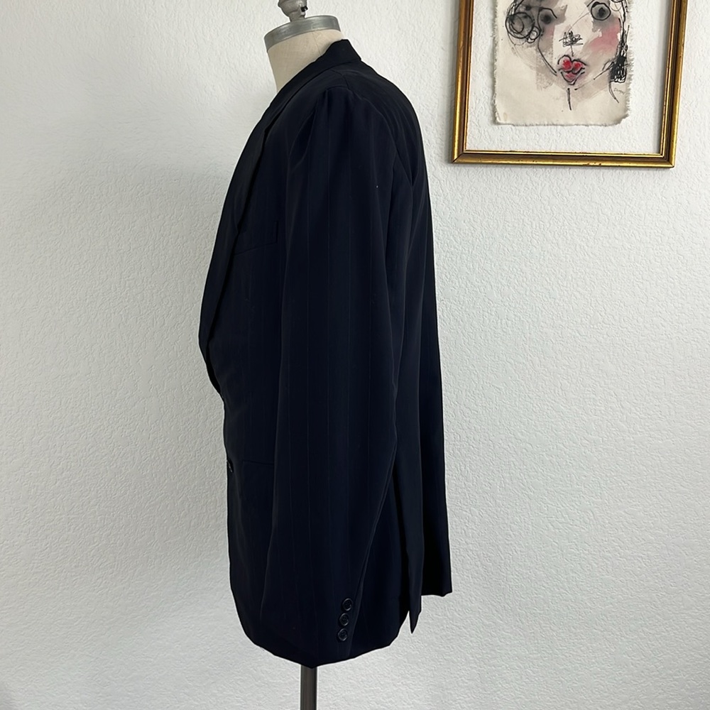 Salvatore Ferragamo Wool Solid 2 Button Suit Jack… - image 4